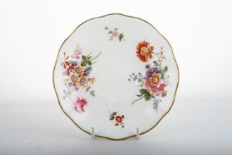 Sell Royal Crown Derby Derby Posies - Various Backstamps Tea Saucer Flowers may vary, Fluted Edge - smooth well 5 5/8"