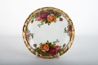 Royal Albert Old Country Roses - Made in England Dish (Giftware) Thick Gold Rim / Round 4 3/4"