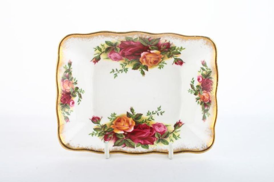 Royal Albert Old Country Roses - Made in England Dish (Giftware) Oblong / Sweet Dish 5" x 3 3/4"