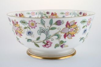 Minton Haddon Hall - Gold Edge Serving Bowl footed 8 3/4"