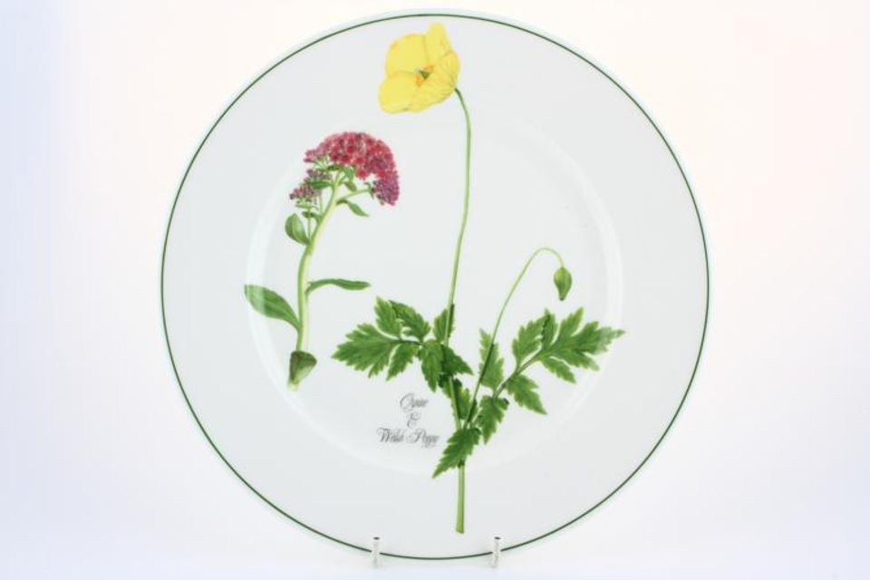 Portmeirion Welsh Wild Flowers Dinner Plate Orpine & Welsh poppy 10 3/4"