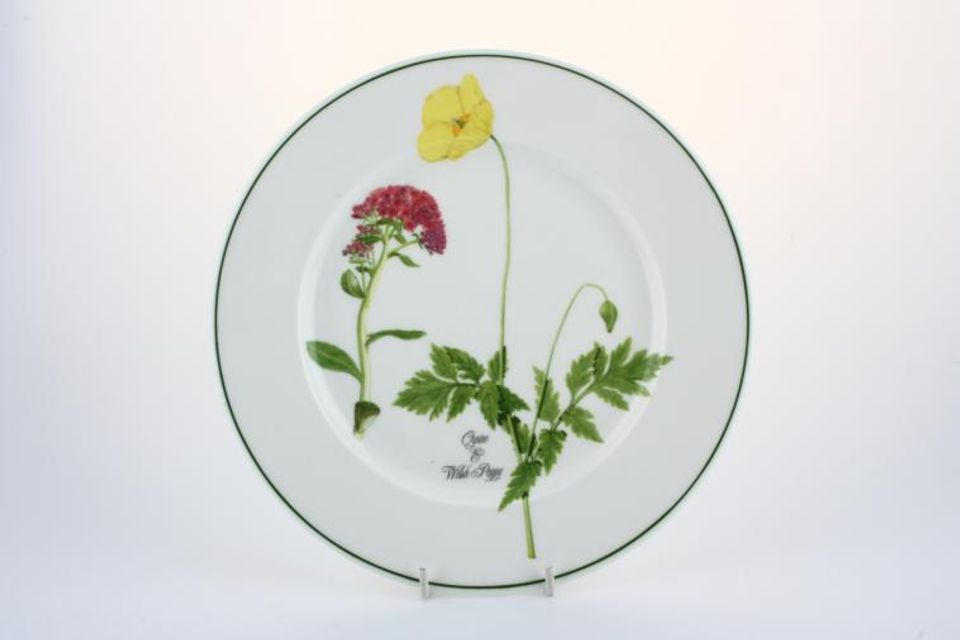 Portmeirion Welsh Wild Flowers Salad/Dessert Plate Orpine & Welsh poppy 8 1/2"