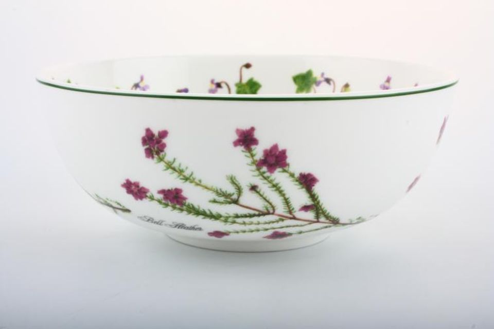 Portmeirion Welsh Wild Flowers Soup / Cereal Bowl Bell Heather - No Handles 5 3/8"