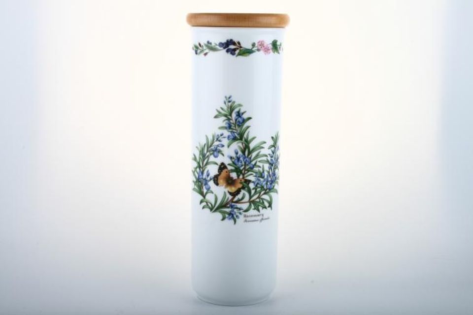 Royal Worcester Worcester Herbs Storage Jar + Lid With wooden lid 4 1/4" x 12"