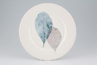 Portmeirion Dusk Breakfast / Lunch Plate 2 leaves - Flat, White Rim 9 1/4"