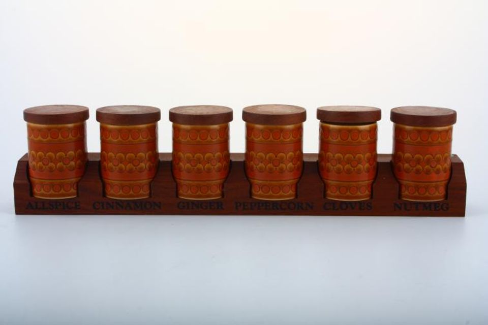 Hornsea Saffron Spice Jars And Rack