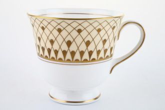Royal Worcester Monte Carlo - Cream + Gold Teacup 3 3/8" x 3"