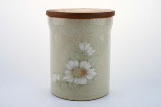 Denby Daybreak Storage Jar + Lid With wooden lid 6 1/4"