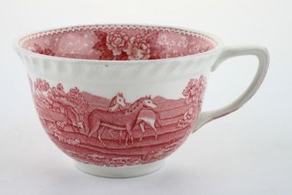 Adams English Scenic - Pink Teacup handle shape B 3 3/4" x 2 1/4"