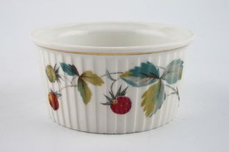 Sell Royal Worcester Strawberry Fair - Gold Edge Porcelain Ramekin Shape 48. Size 00 (Pattern goes to the left) Gold Line Under Rim