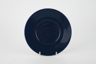 Meakin Cadiz Soup Cup Saucer Plain Dark Blue 6 1/2"