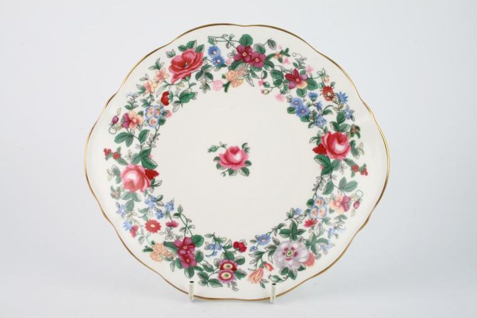 Crown Staffordshire Thousand Flowers Serving Dish Eared | Shallow 8 3/8"