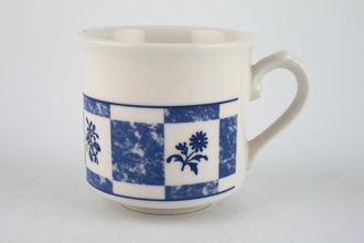 Churchill Blue and White Teacup 3 1/8" x 2 7/8"