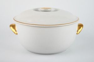 Royal Worcester White and Gold Casserole Dish + Lid