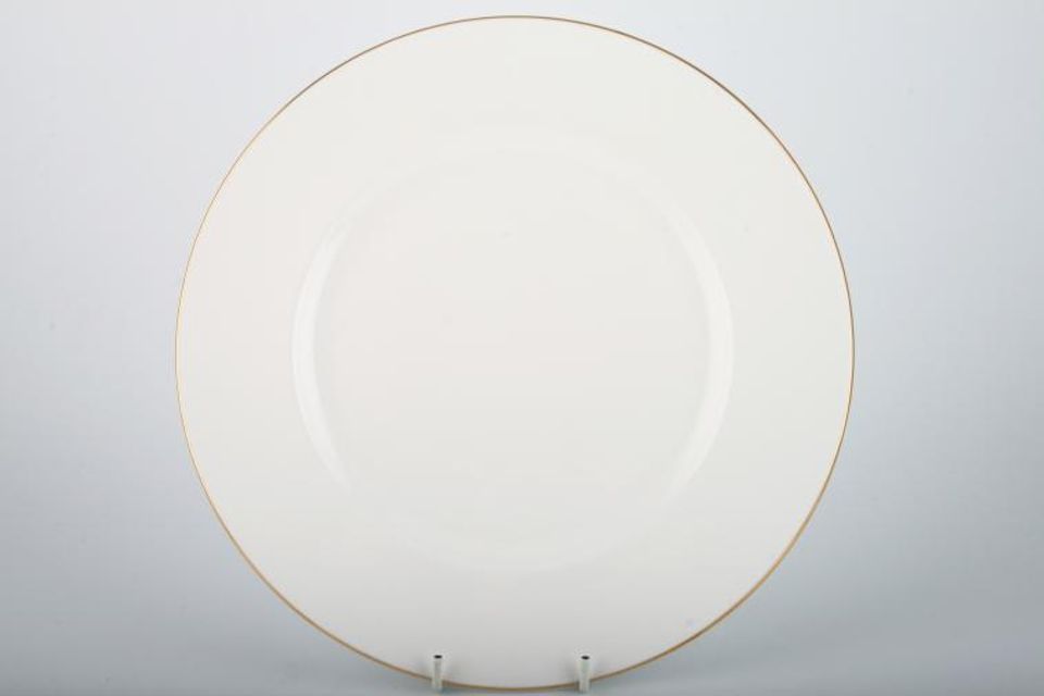 Queen Anne White with Thin Gold Line Dinner Plate 10 5/8"