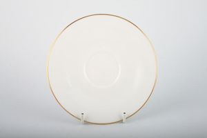 Queen Anne White with Thin Gold Line Tea Saucer