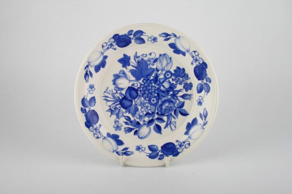 Portmeirion Harvest Blue Tea / Side Plate Flower centre 7 1/4"