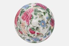 Crown Staffordshire Thousand Flowers Mustard Pot + Lid Rounded 1 1/2" x 1 3/4" thumb 4