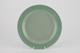Wedgwood Celadon Green Breakfast / Lunch Plate Darker green rim 9 1/4"