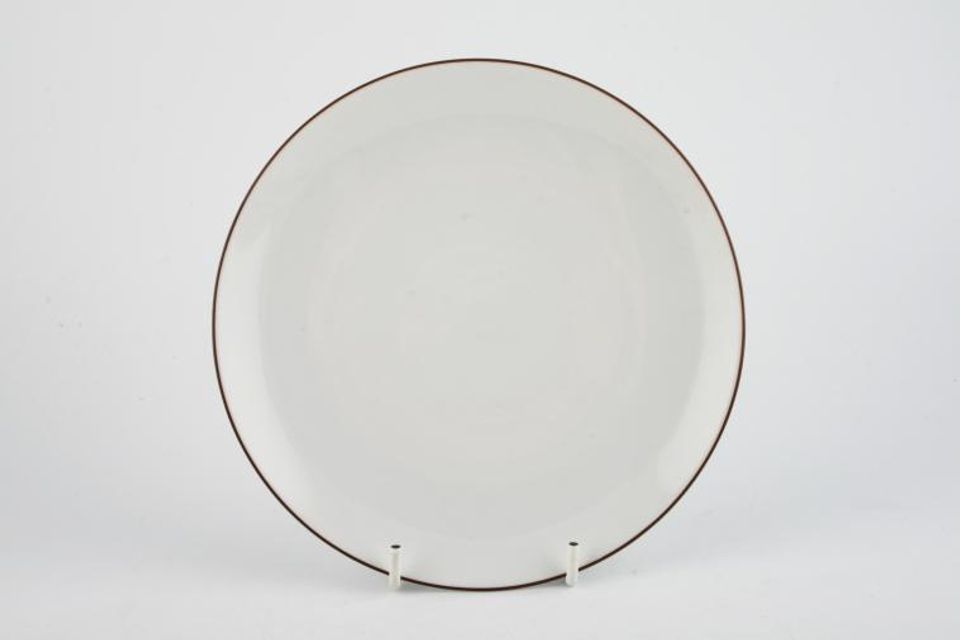 Thomas White with Thin Brown Line Salad/Dessert Plate 8 1/4"