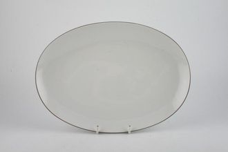 Sell Thomas White with Thin Brown Line Oval Plate 11"