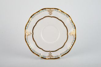 Sell Royal Crown Derby Lombardy - A1127 Tea Saucer Circle Backstamp - Shallow Fluting 5 3/4"