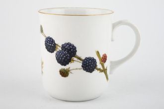 Royal Worcester Wild Harvest - Gold Rim Mug Blackberry, Cob Nuts and Leaf 3 1/4" x 3 1/2"