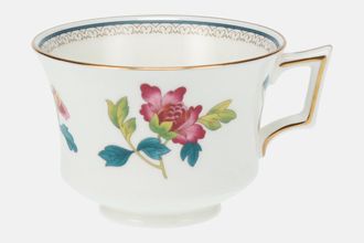 Wedgwood Chinese Flowers Teacup Windsor Shape | Gold Edge 3 3/4" x 2 1/2"