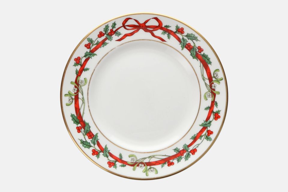 Royal Worcester Holly Ribbons Tea / Side Plate 6 1/4"