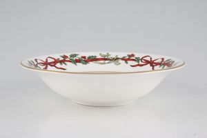 Royal Worcester Holly Ribbons Soup / Cereal Bowl