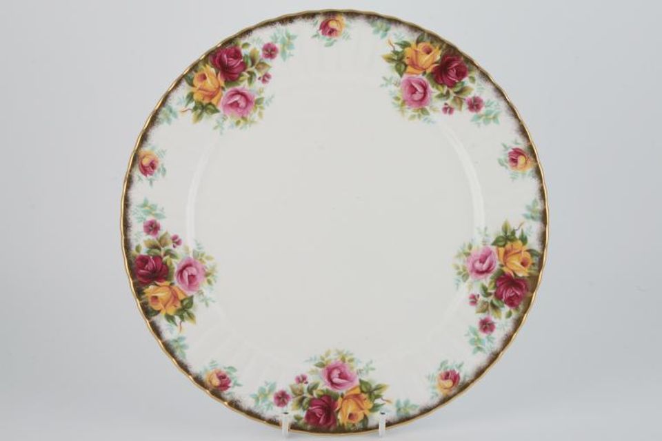 Royal Stafford Bouquet Dinner Plate Heavy Gold Edge 10 1/2"