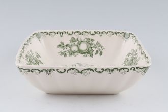 Sell Masons Fruit Basket - Green Dish (Giftware) Square - Fluted 6 3/8"