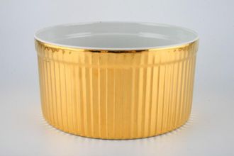 Royal Worcester Gold Lustre - Fluted Soufflé Dish Shape 46 Size 0 7 1/4"