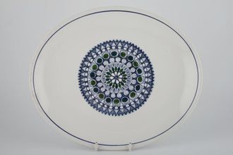 Burleigh Mosaic Oval Platter 11 3/4"