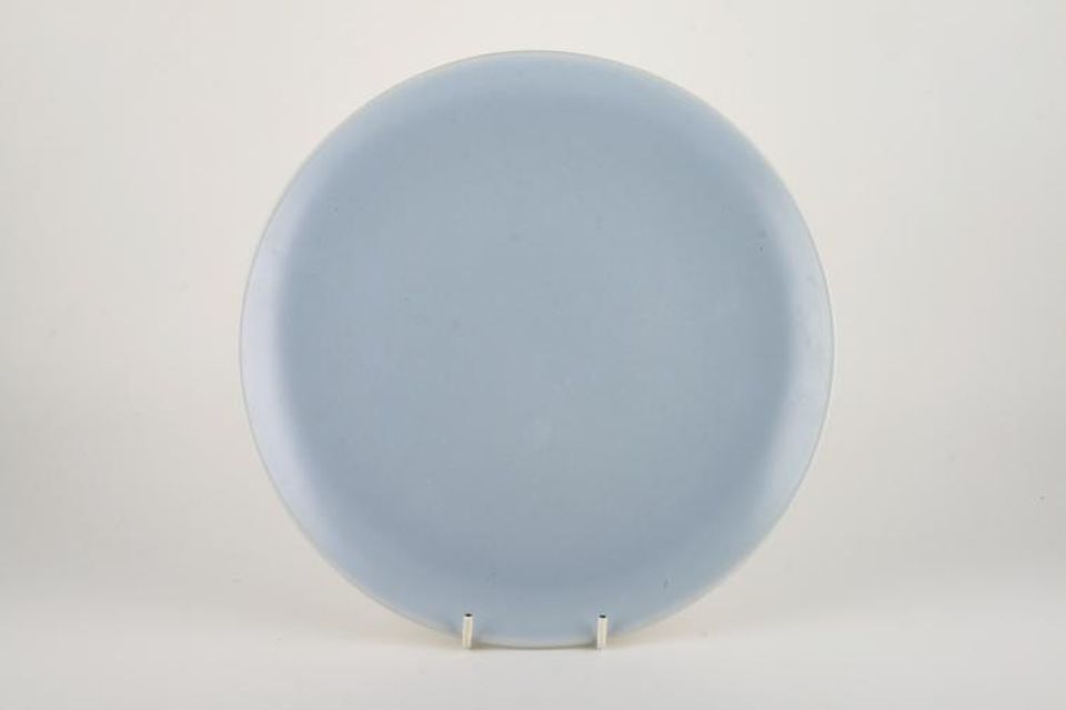 Poole Twintone Peach Bloom and Mist Blue Breakfast / Lunch Plate 9"