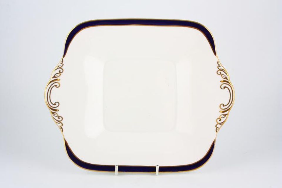 Spode Consul Cobalt - Y7332 Cake Plate Square, Eared 10 1/2"