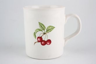 Marks & Spencer Ashberry Mug Pottery Mug - plums - no green line 3 1/8" x 3 5/8"