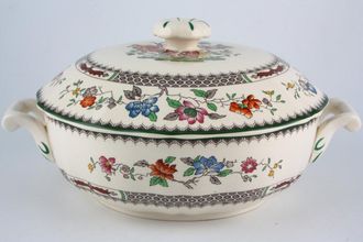 Spode Chinese Rose - New Backstamp Vegetable Tureen with Lid Round
