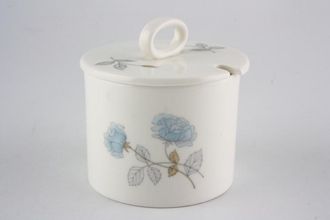 Sell Wedgwood Ice Rose Jam Pot + Lid Cut out in lid 3 1/2"
