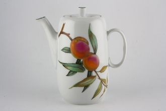 Royal Worcester Evesham Vale Coffee Pot Severn - Fruit 2pt