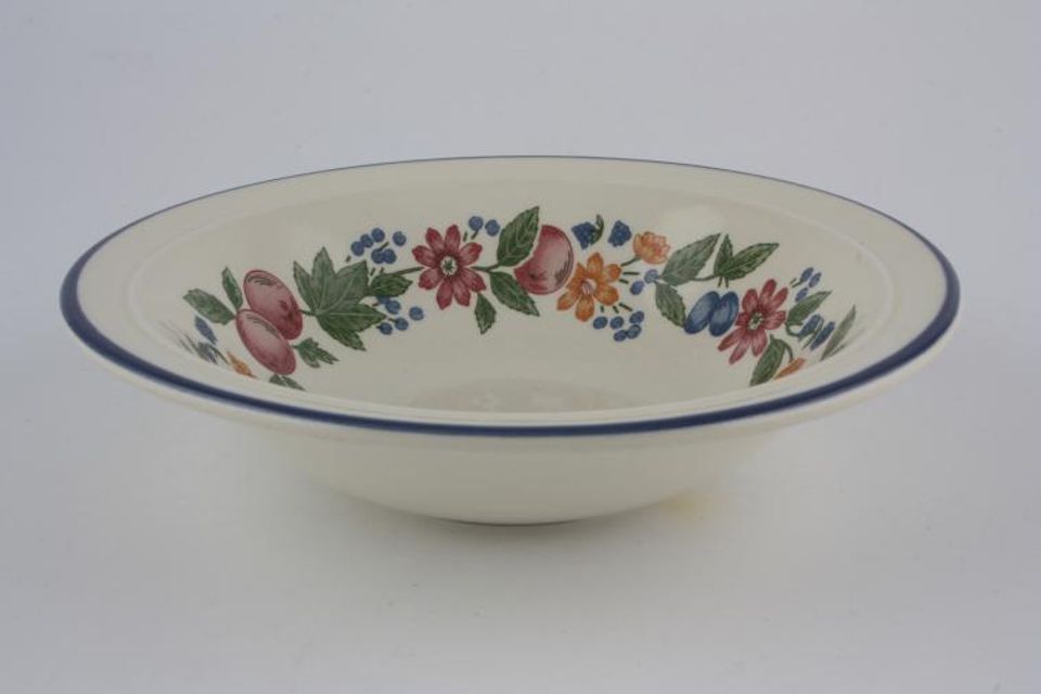 Staffordshire Canterbury Soup / Cereal Bowl Rimmed 6 3/4"
