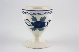 Adams Baltic Egg Cup Footed, NO blue line on foot 1 7/8" x 2 3/8"