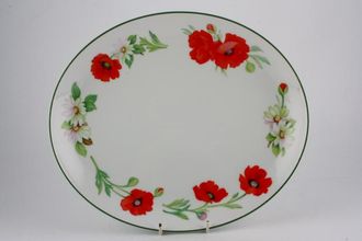 Sell Royal Worcester Poppies Oval Platter 12 3/4"