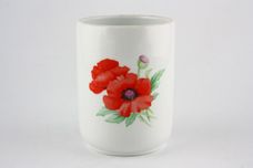 Royal Worcester Poppies Storage Jar + Lid Size represents height. Height doesn't include lid. Wooden lid 5" thumb 2