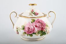 Royal Albert American Beauty Sugar Bowl - Lidded (Tea) 2 handles thumb 1