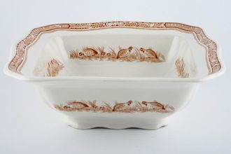 Sell Masons Quail - Brown Vegetable Tureen Base Only Square
