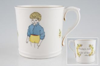 Sell Royal Worcester Days Of The Week - Older Mug Monday Boy 3 1/8" x 3 1/8"