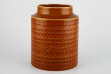 Hornsea Saffron Biscuit Jar + Lid Size represents Height 8" thumb 2