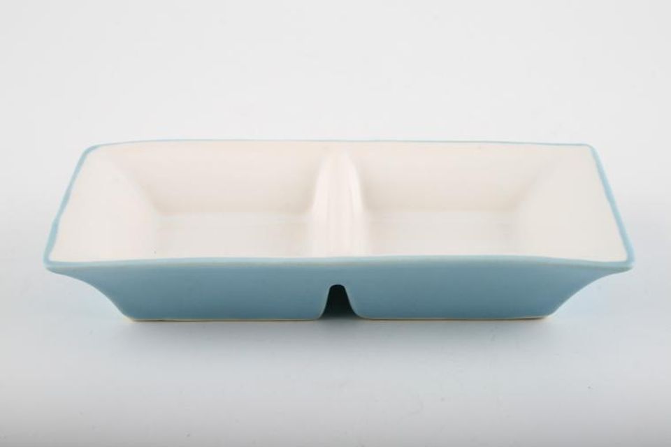 Marks & Spencer Sennen - Duck Egg Blue 2 Section dish Also could use as pinch pot 5 1/4" x 2 3/4"