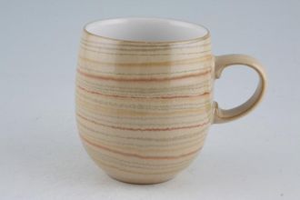 Denby Caramel Mug Caramel Stripes, Horizontal Lines - Large Curve Mug 3 1/4" x 4"